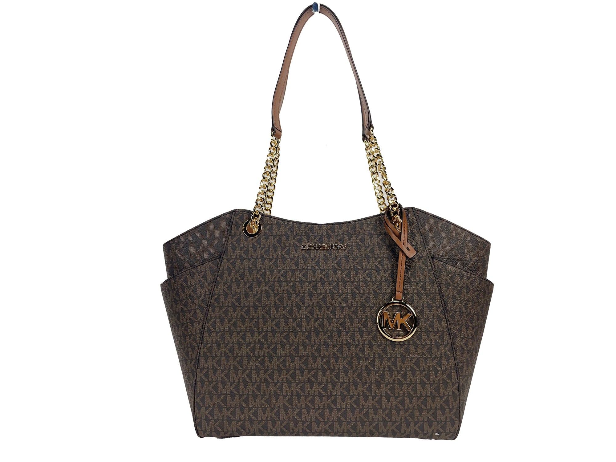 Michael Kors Jet Set Large Chain Brown Shoulder Tote Bag - Luxury from Michael Kors - Shop at YVES JAVANNI