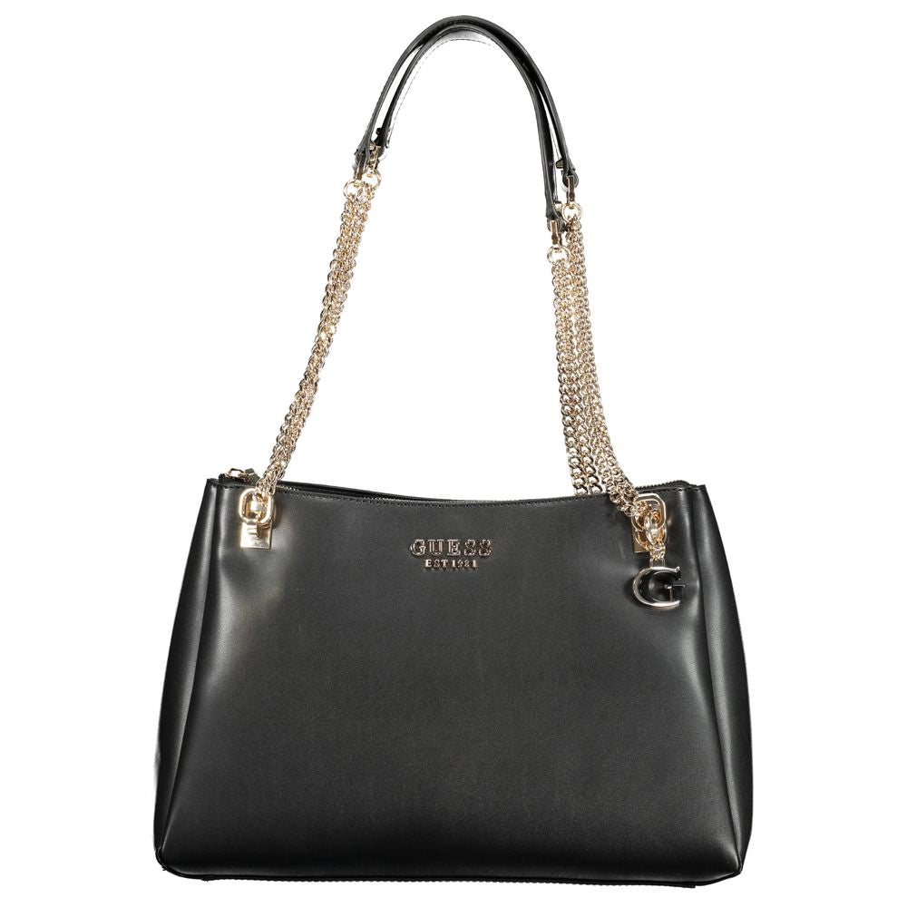 Guess Jeans Black Polyethylene Handbag - Luksusmuotia Guess Jeans - Tutustu YVES JAVANNI® 