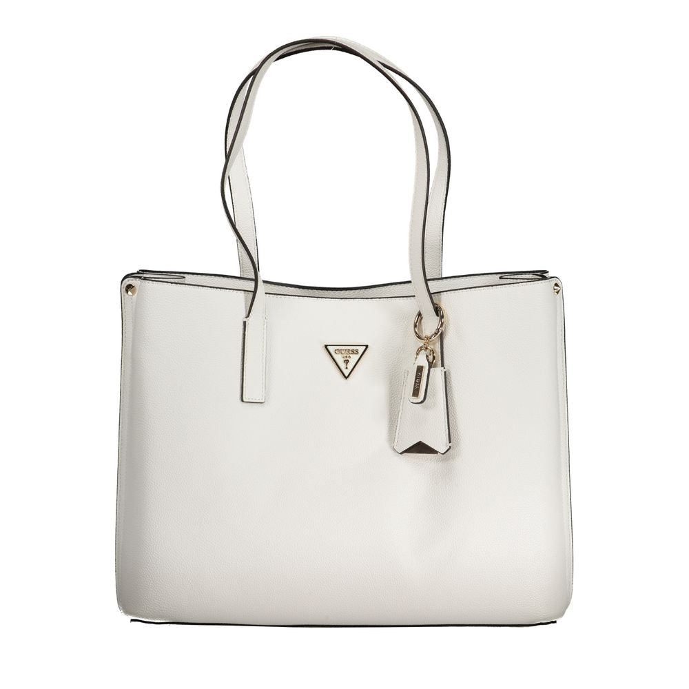 Guess White Polyethylene Handbag - Luksusmuotia Guess Jeans - Tutustu YVES JAVANNI® 