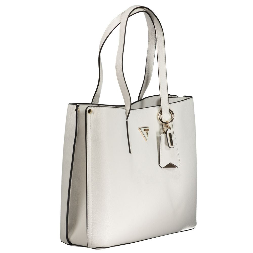 Guess White Polyethylene Handbag - Luksusmuotia Guess Jeans - Tutustu YVES JAVANNI® 