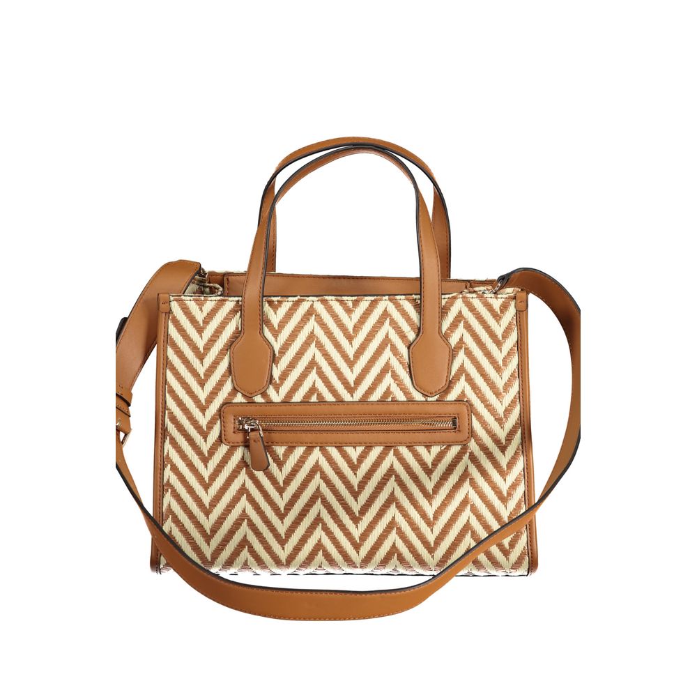 Guess Brown Cotton Handbag - Luksusmuotia Guess Jeans - Tutustu YVES JAVANNI® 