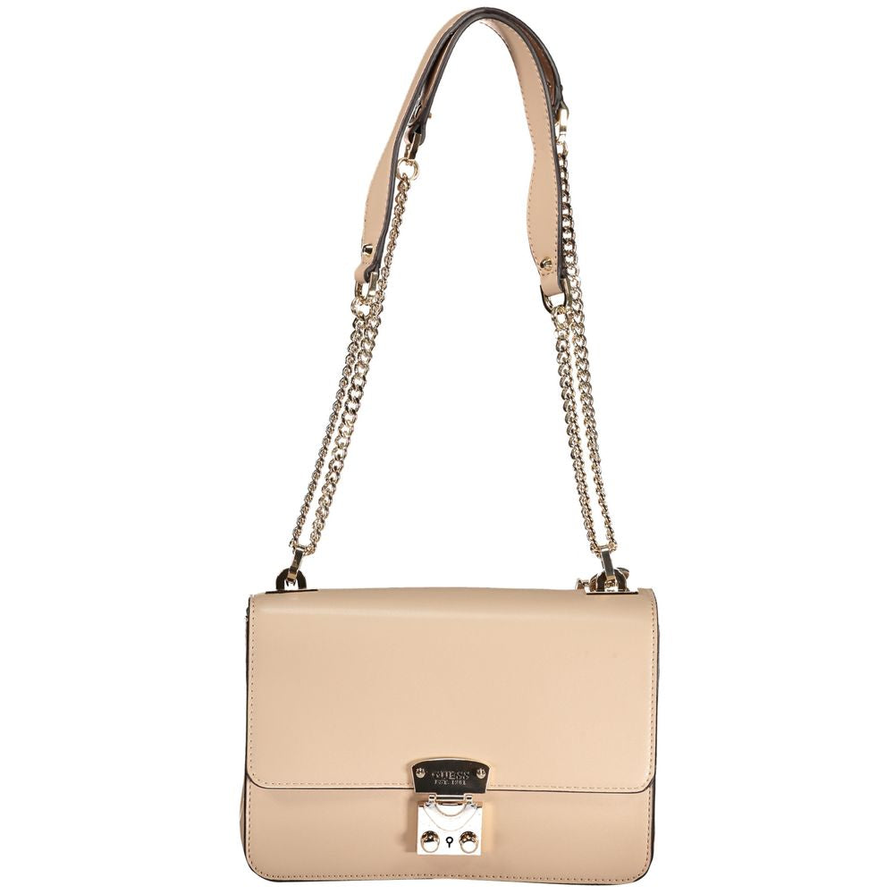 Guess Beige Polyethylene Handbag - Luksusmuotia Guess Jeans - Tutustu YVES JAVANNI® 