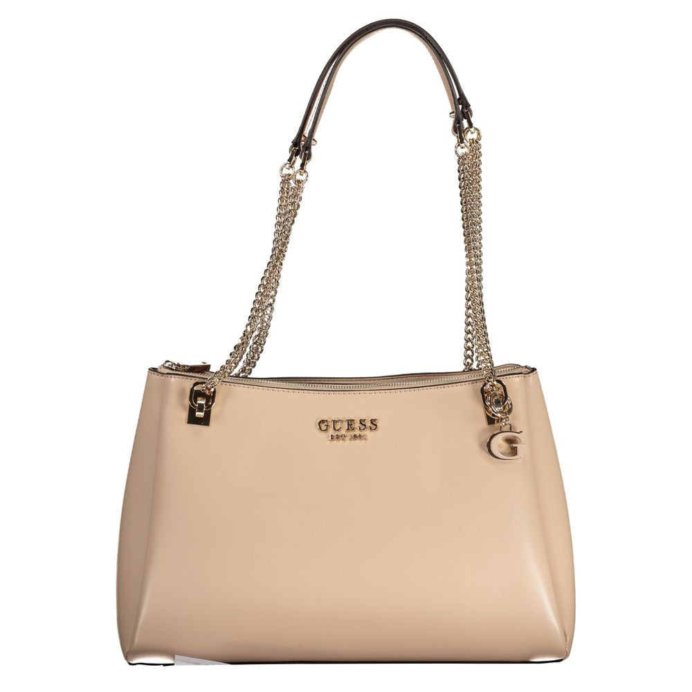 Guess Beige Polyethylene Handbag - Luksusmuotia Guess Jeans - Tutustu YVES JAVANNI® 