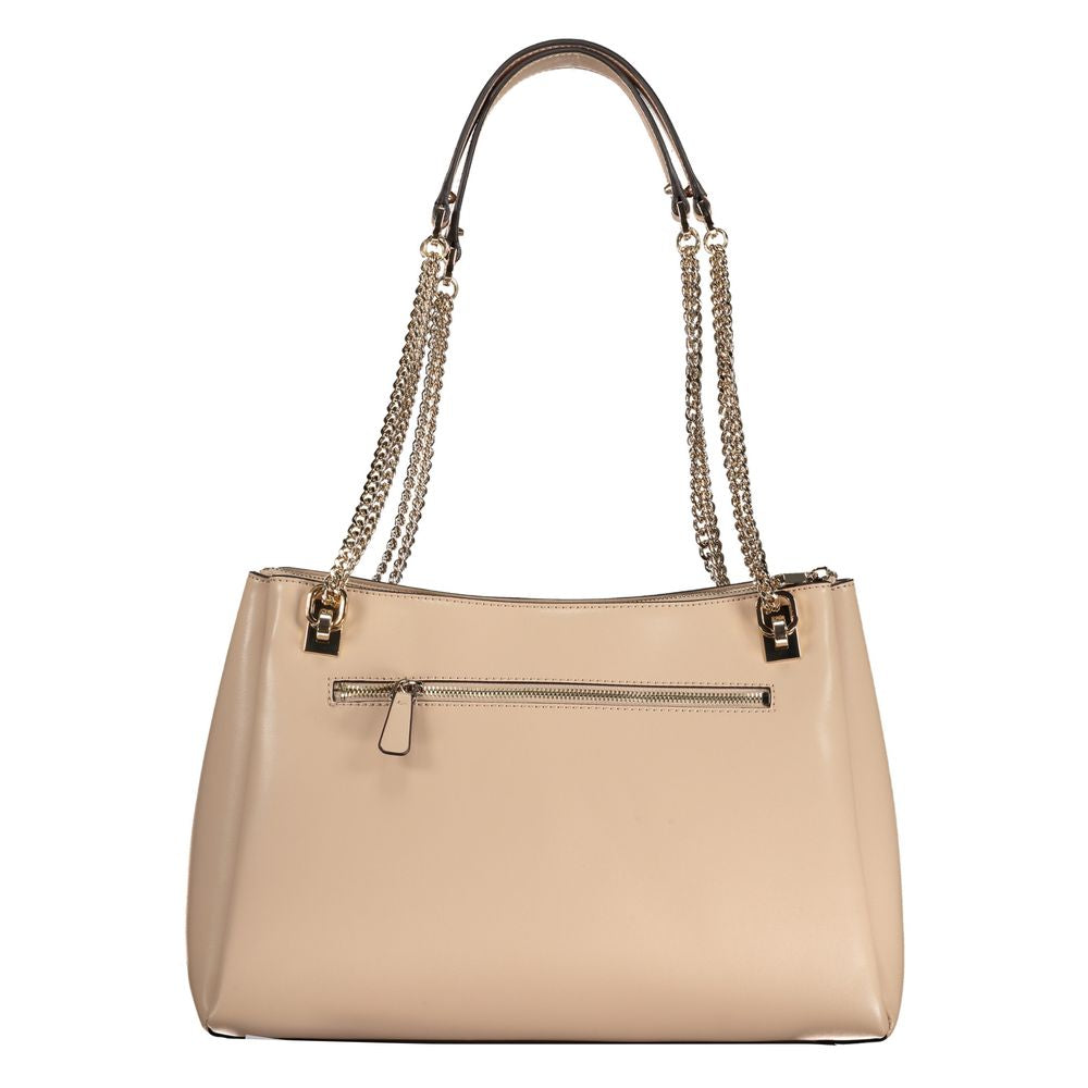 Guess Beige Polyethylene Handbag - Luksusmuotia Guess Jeans - Tutustu YVES JAVANNI® 