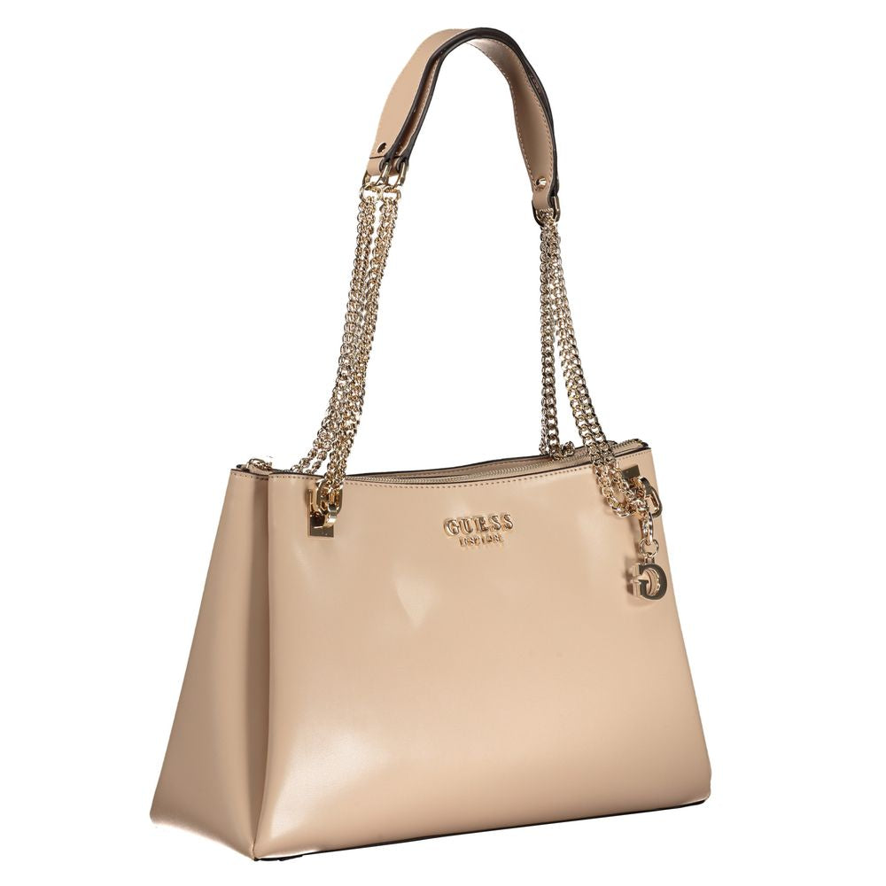 Guess Beige Polyethylene Handbag - Luksusmuotia Guess Jeans - Tutustu YVES JAVANNI® 