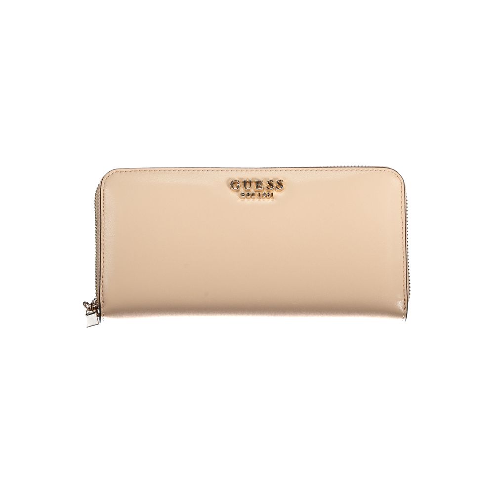 Guess Beige Polyethylene Wallet - Luksusmuotia Guess Jeans - Tutustu YVES JAVANNI® 