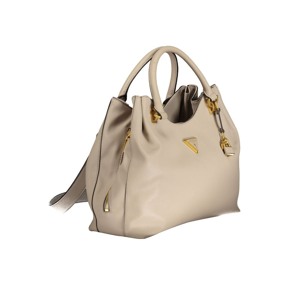 Guess Beige Polyethylene Handbag - Luxury from Guess Jeans - Shop at YVES JAVANNI