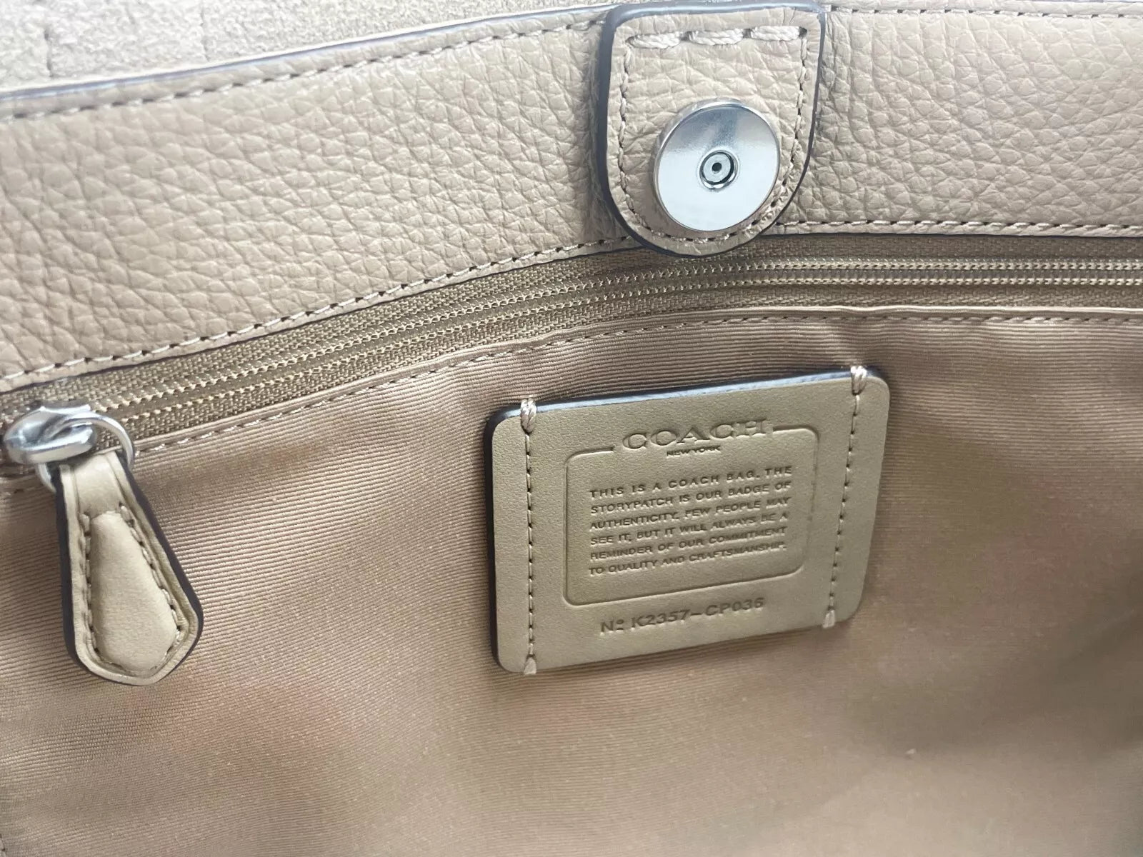 COACH Leather Chalk Small Thea Tote Shoulder Purse Bag - Luxury from COACH - Shop at YVES JAVANNI