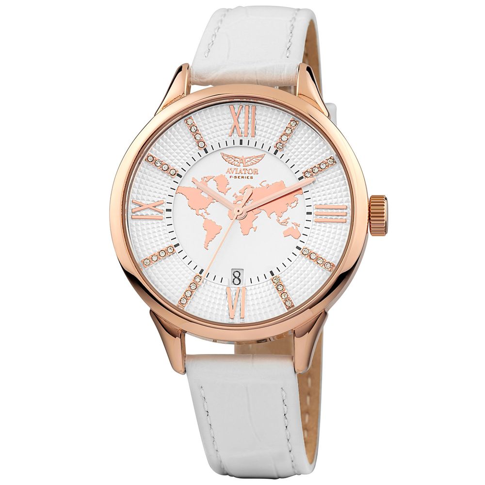 Aviator Rose Gold Women Watch - Luksusmuotia Aviator - Tutustu YVES JAVANNI® 