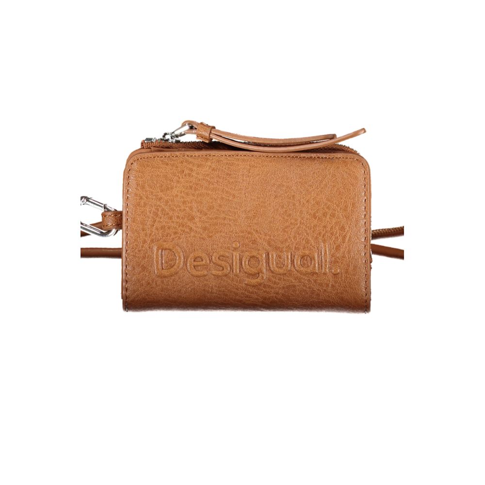 Desigual Brown Polyethylene Wallet - Luksusmuotia Desigual - Tutustu YVES JAVANNI® 