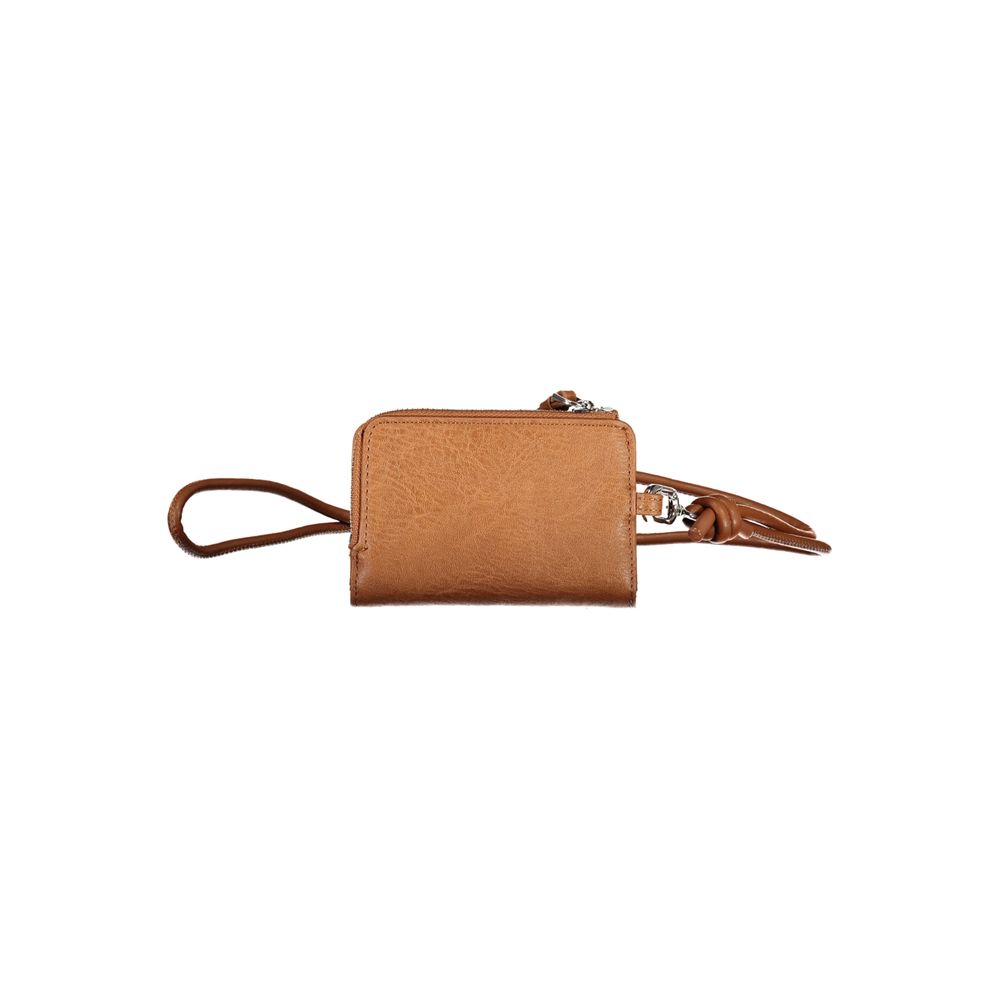 Desigual Brown Polyethylene Wallet - Luksusmuotia Desigual - Tutustu YVES JAVANNI® 