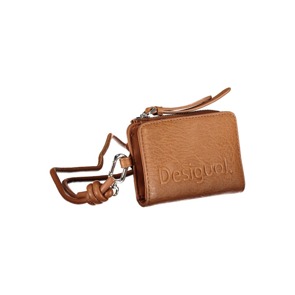 Desigual Brown Polyethylene Wallet - Luksusmuotia Desigual - Tutustu YVES JAVANNI® 