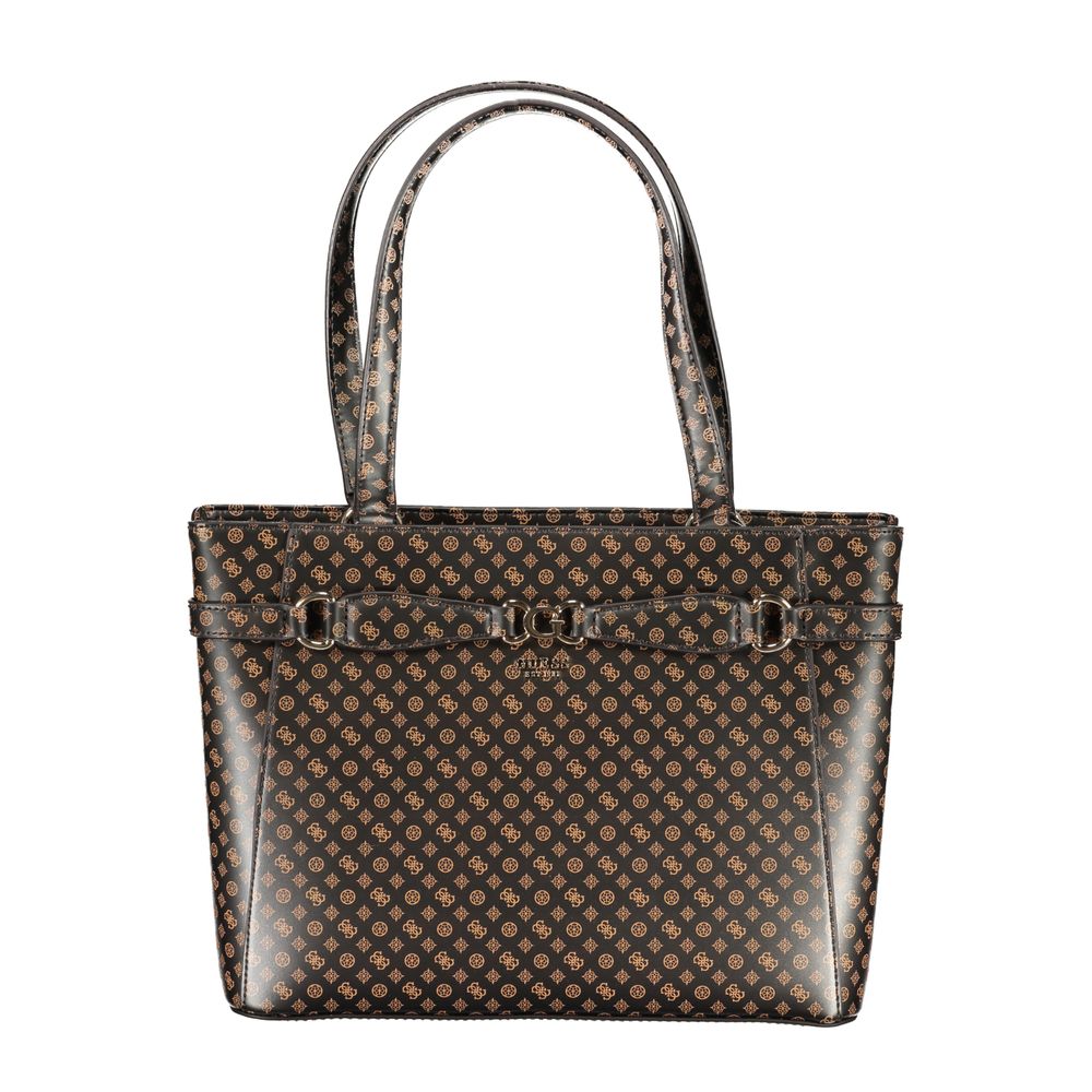 Guess Jeans Brown Polyethylene Handbag - Luksusmuotia Guess Jeans - Tutustu YVES JAVANNI® 