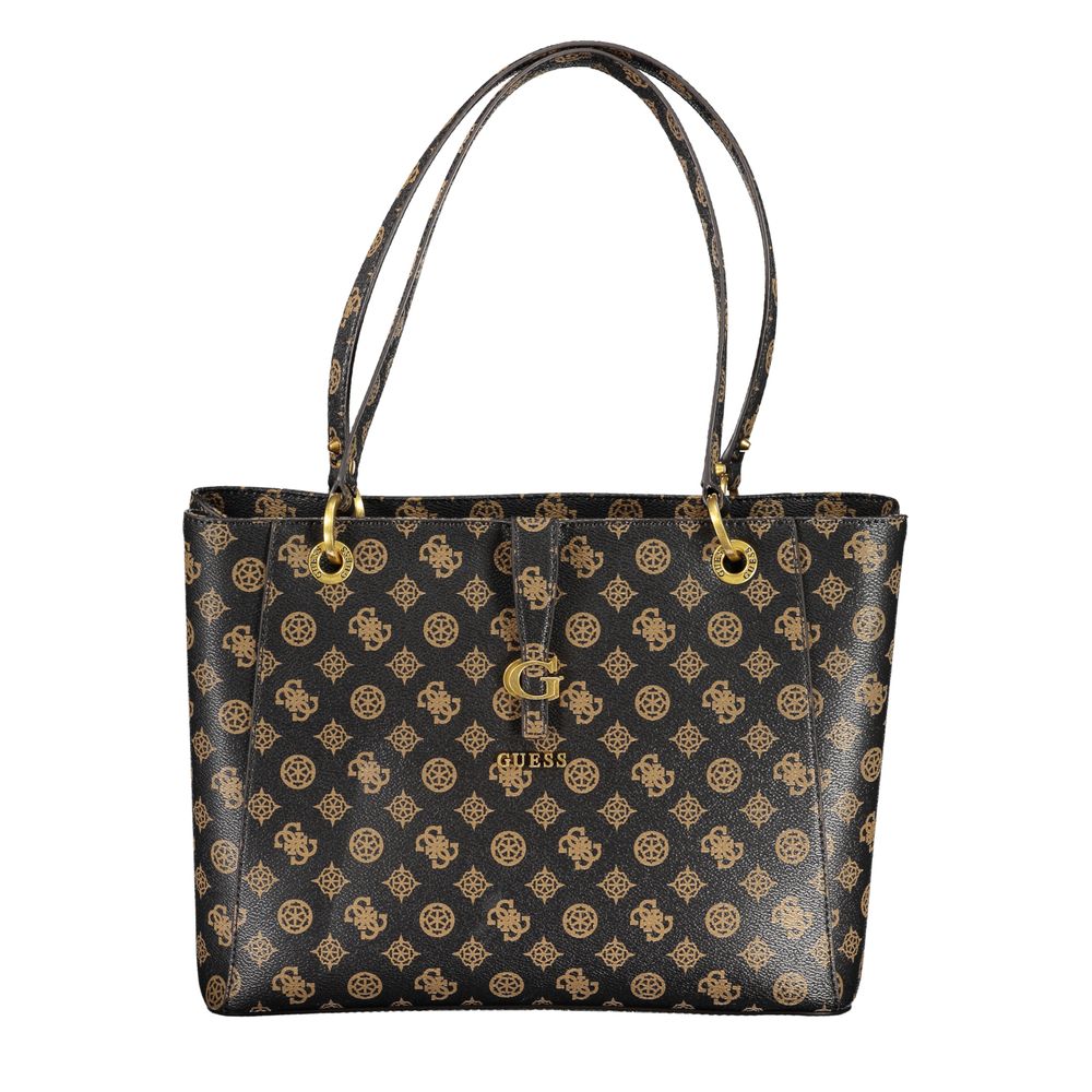 Guess Brown Polyethylene Handbag - Luksusmuotia Guess Jeans - Tutustu YVES JAVANNI® 