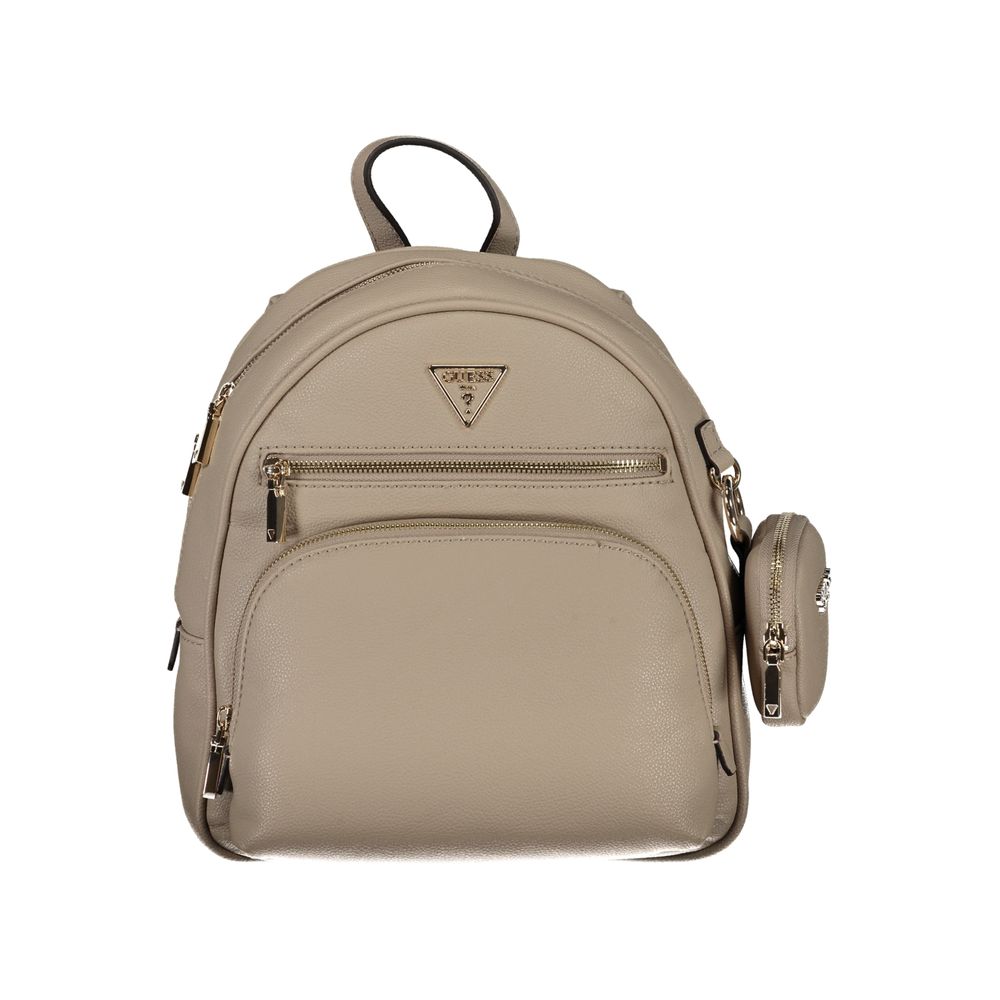 Guess Beige Polyethylene Backpack - Luksusmuotia Guess Jeans - Tutustu YVES JAVANNI® 