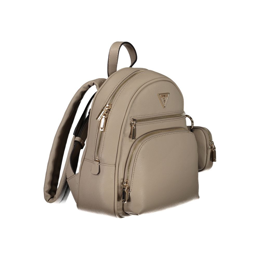 Guess Beige Polyethylene Backpack - Luksusmuotia Guess Jeans - Tutustu YVES JAVANNI® 