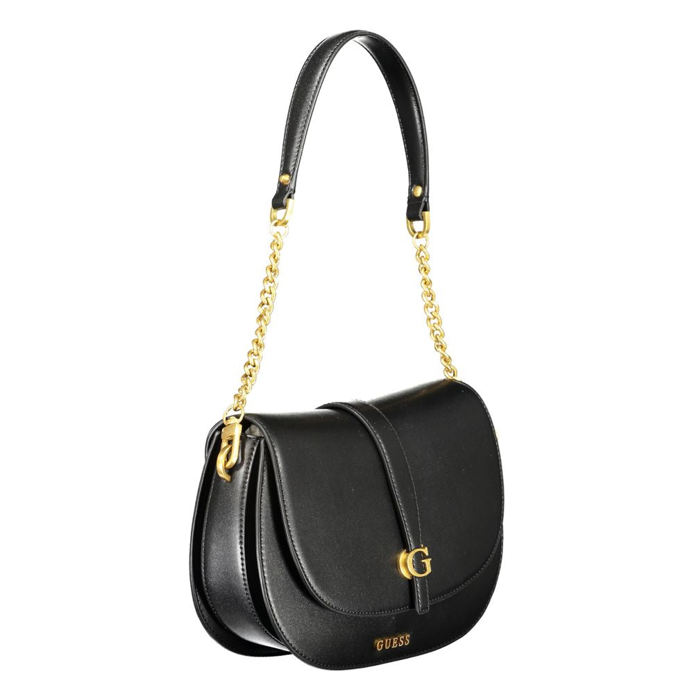 Guess Jeans Black Polyethylene Handbag - Luksusmuotia Guess Jeans - Tutustu YVES JAVANNI® 