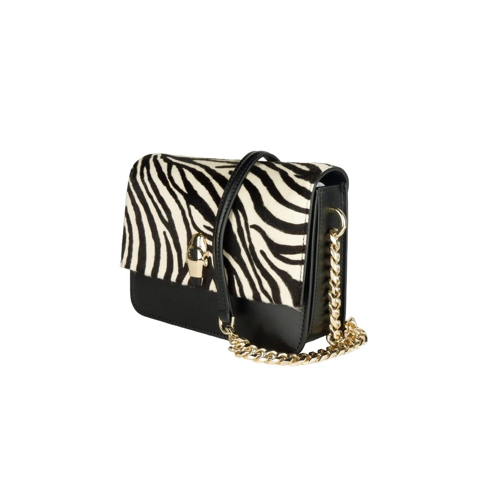 Cavalli Class Black & White Shoulder Bag - Luxury from Cavalli Class - Shop at YVES JAVANNI