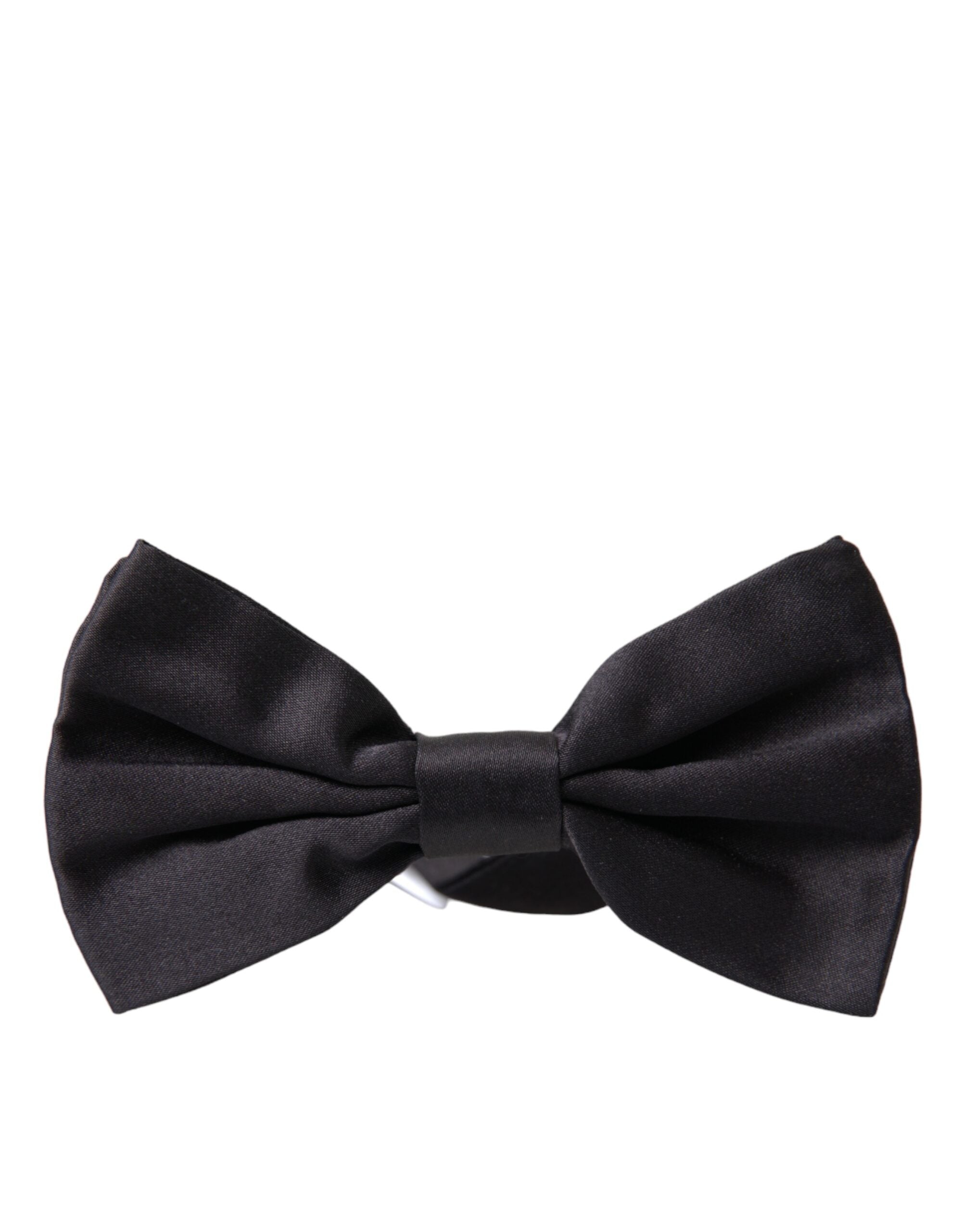 Dolce & Gabbana Black Silk Adjustable Neck Men Bow Tie - Luksusmuotia Dolce & Gabbana - Tutustu YVES JAVANNI® 