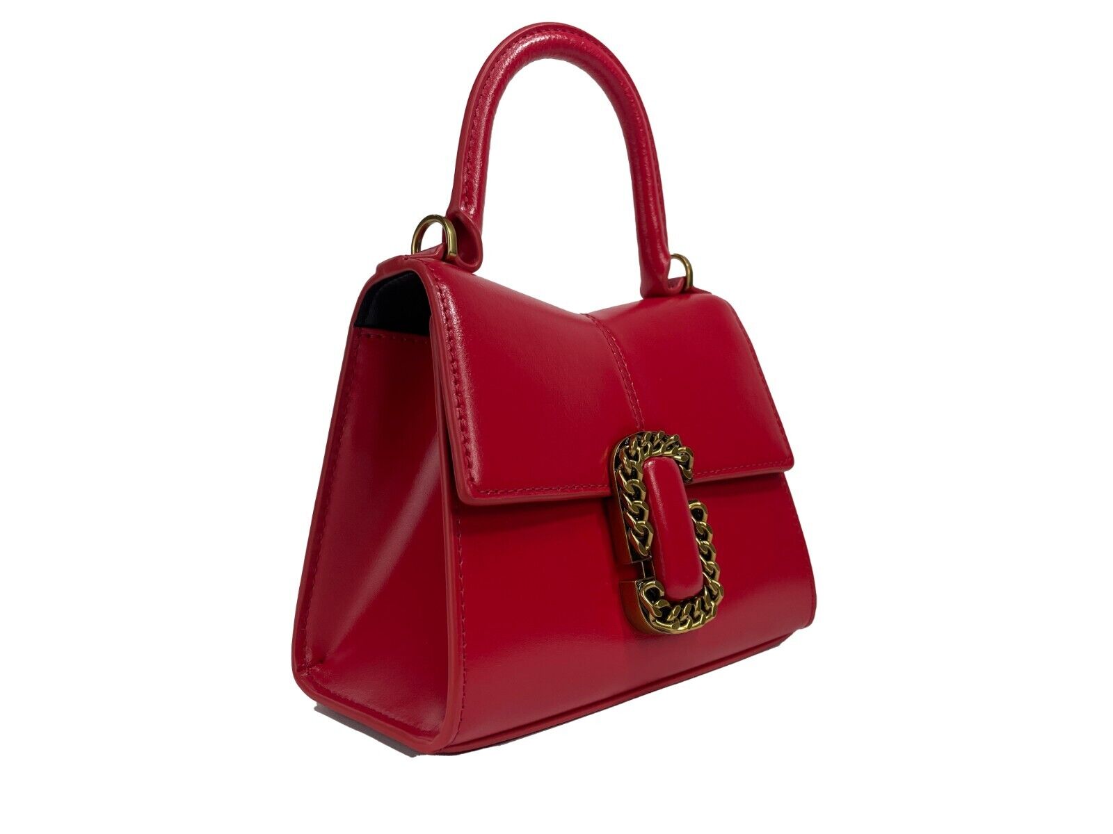 Marc Jacobs The St Marc Mini Top Handle Satchel Crossbody Bag Red - Luksuslaukut ja asusteet Marc Jacobs - Tutustu YVES JAVANNI® 