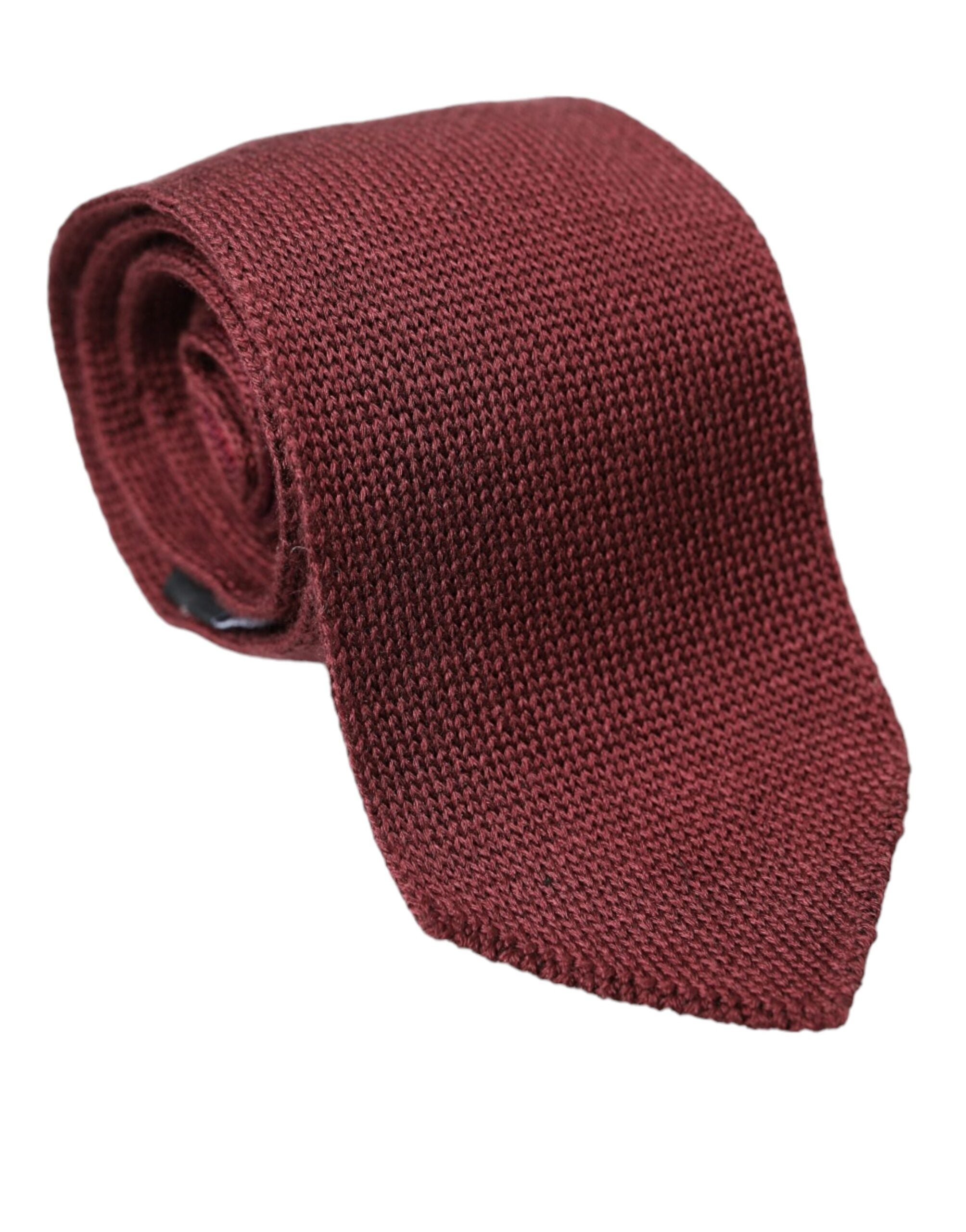 Dolce & Gabbana Bordeaux 100% Silk Patterned Classic Men Tie - Luksusmuotia Dolce & Gabbana - Tutustu YVES JAVANNI® 