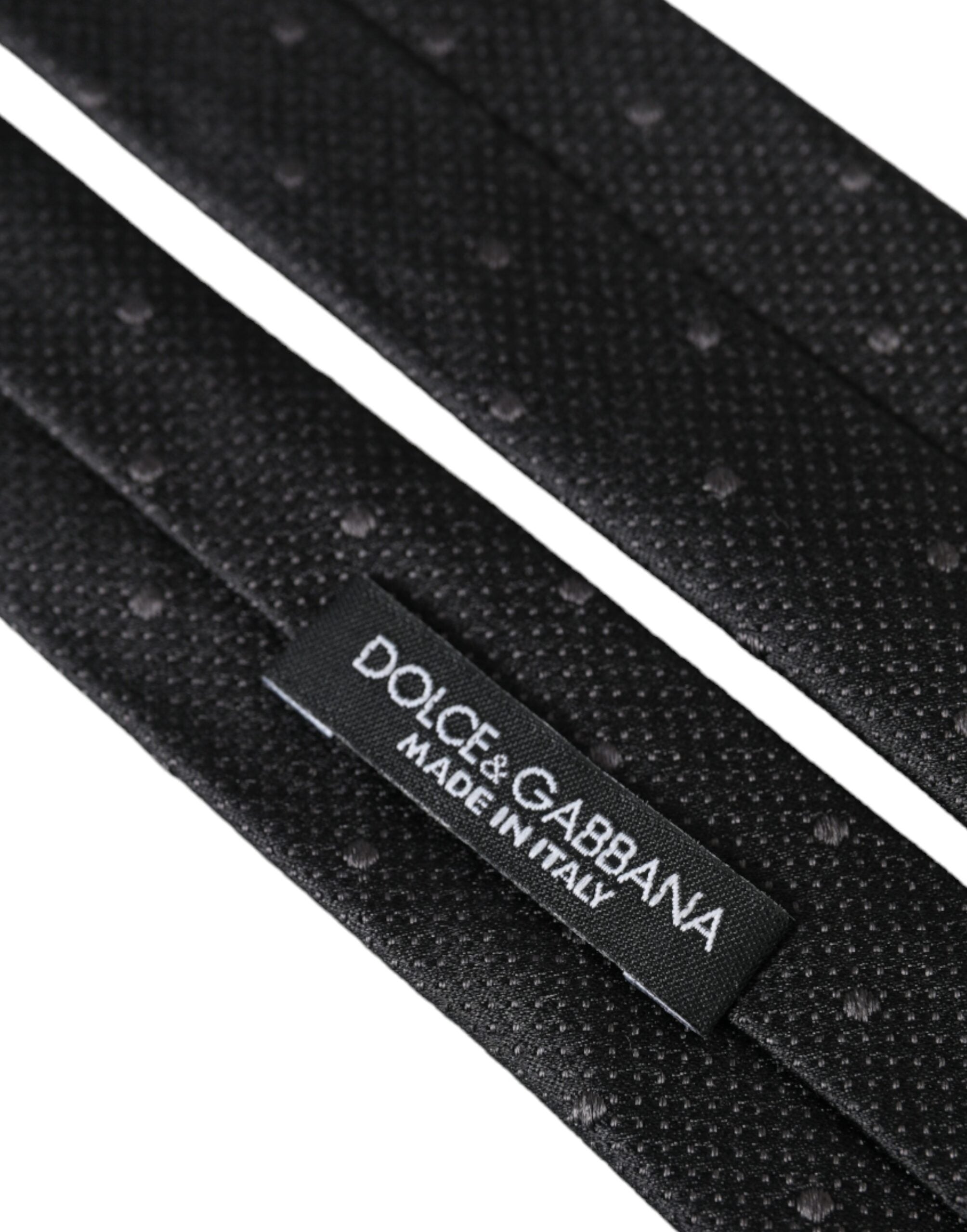 Dolce & Gabbana Men Black 100% Silk Fantasy Classic Men Tie - Luksusmuotia Dolce & Gabbana - Tutustu YVES JAVANNI® 