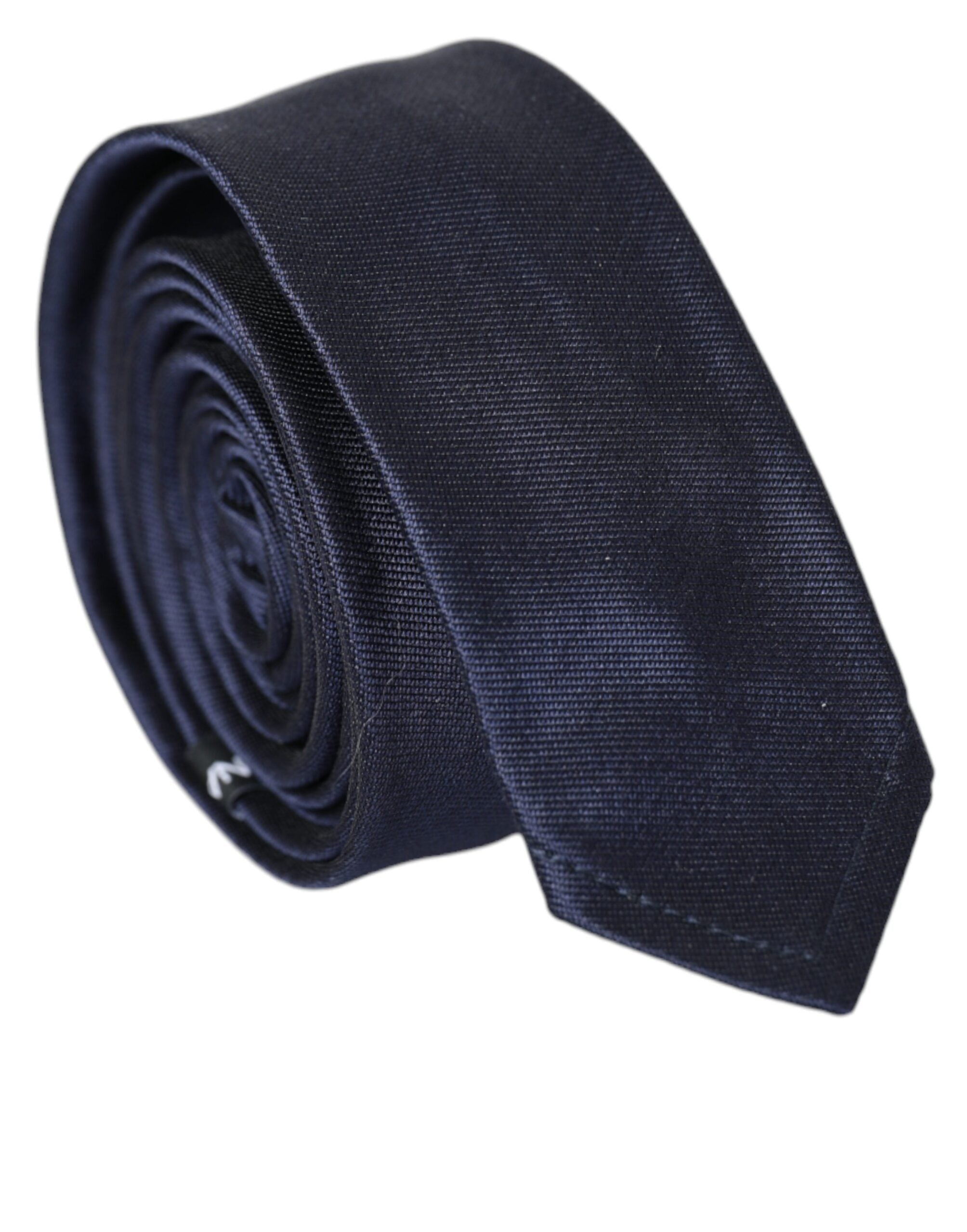 Dolce & Gabbana Blue Solid Silk Adjustable Tie Men - Luksusmuotia Dolce & Gabbana - Tutustu YVES JAVANNI® 