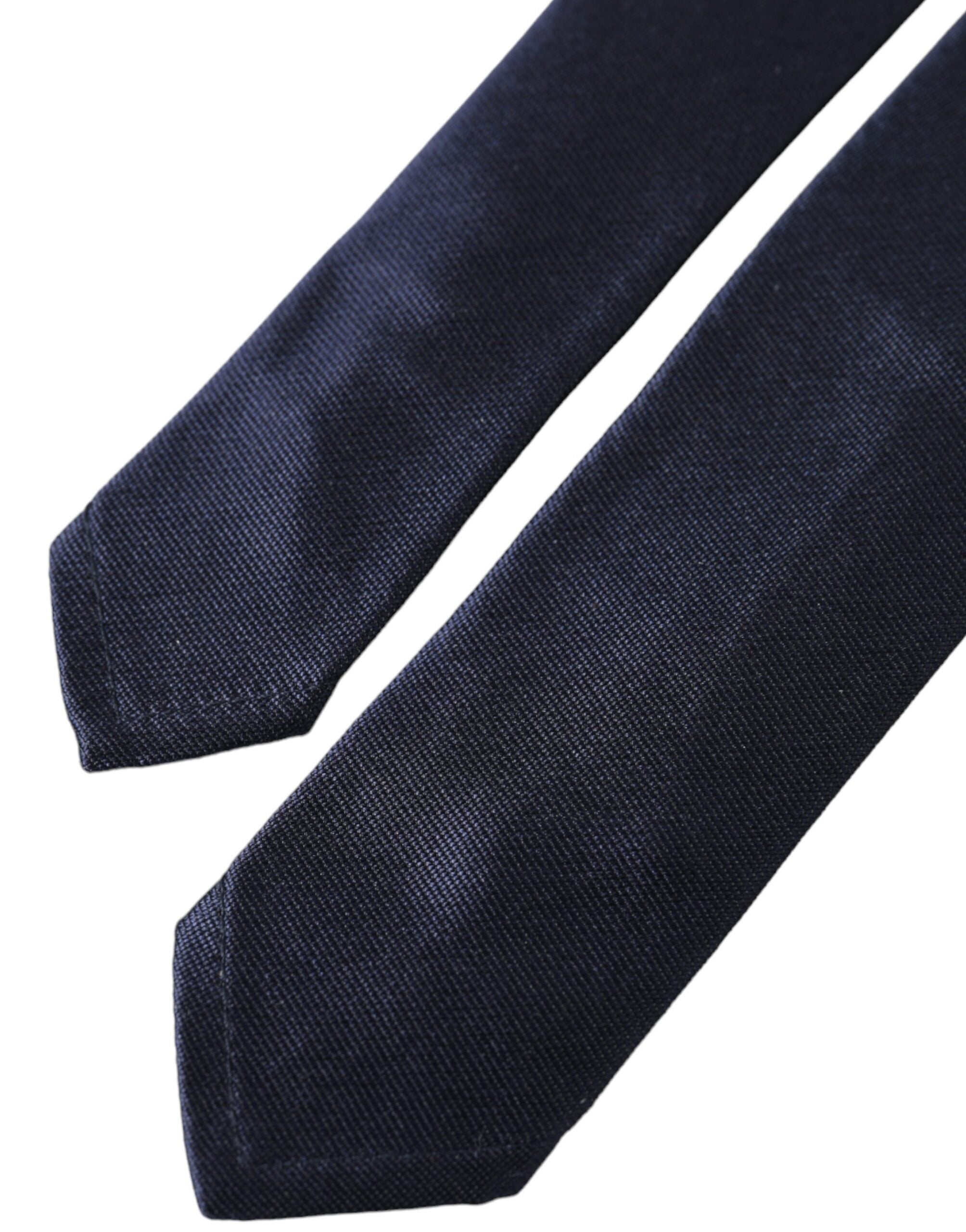 Dolce & Gabbana Blue Solid Silk Adjustable Tie Men - Luksusmuotia Dolce & Gabbana - Tutustu YVES JAVANNI® 