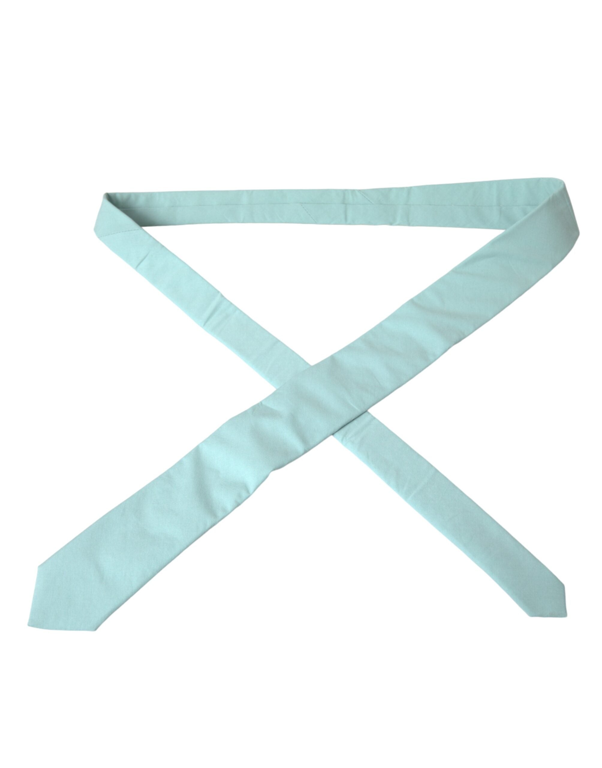 Dolce & Gabbana Mint Green Cotton Adjustable Tie Men - Luksuslaukut ja asusteet Dolce & Gabbana - Tutustu YVES JAVANNI® 