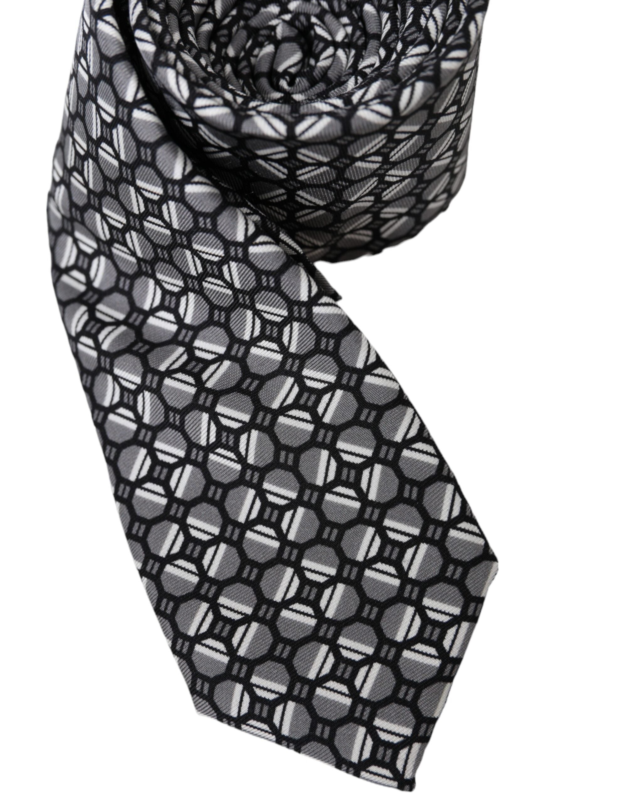 Dolce & Gabbana Multicolor Patterned 100% Silk Adjustable Tie - Luksusmuotia Dolce & Gabbana - Tutustu YVES JAVANNI® 