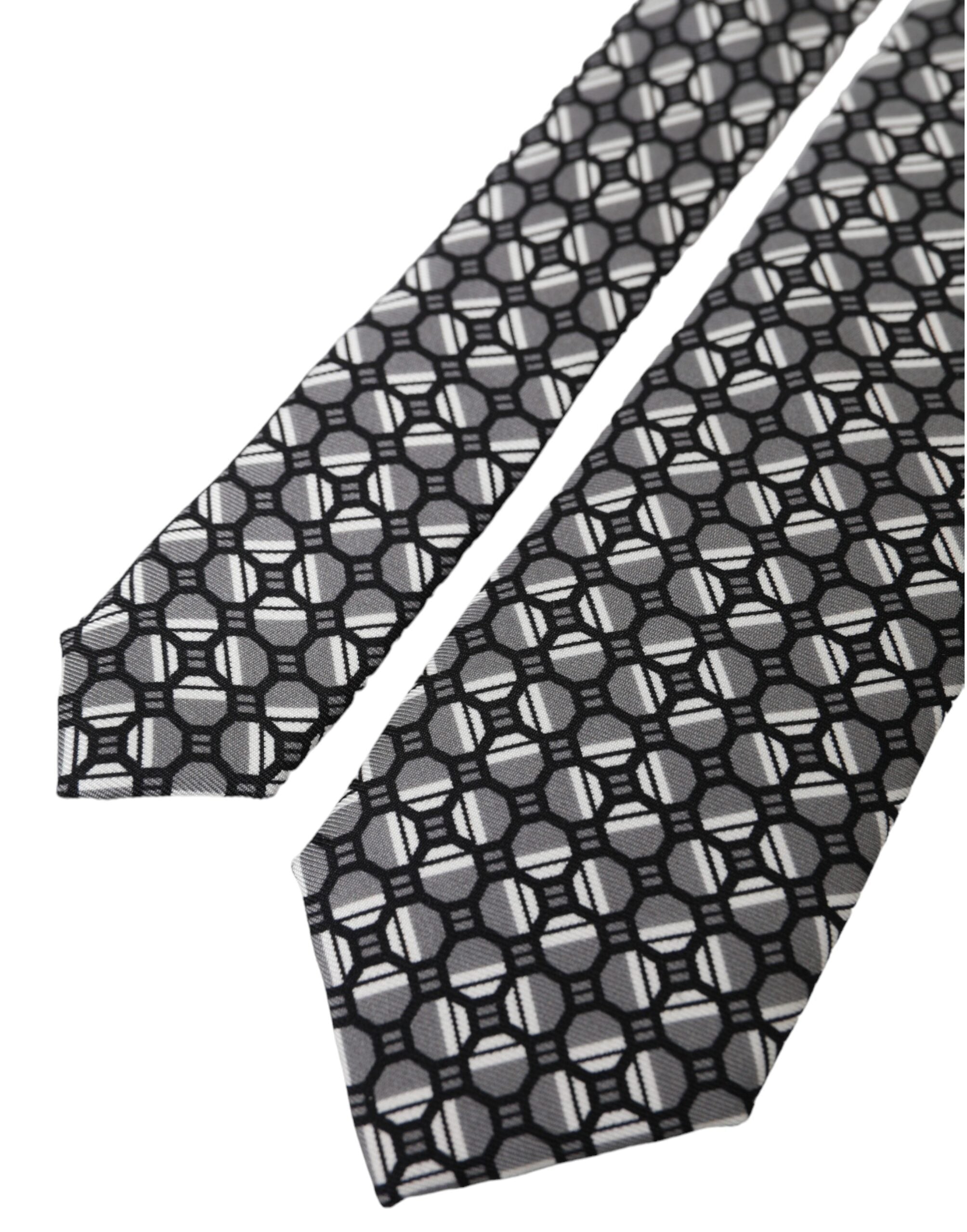 Dolce & Gabbana Multicolor Patterned 100% Silk Adjustable Tie - Luksusmuotia Dolce & Gabbana - Tutustu YVES JAVANNI® 