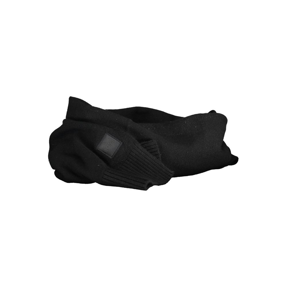 Hugo Boss Black Cotton Scarf - Luksusmuotia Hugo Boss - Tutustu YVES JAVANNI® 