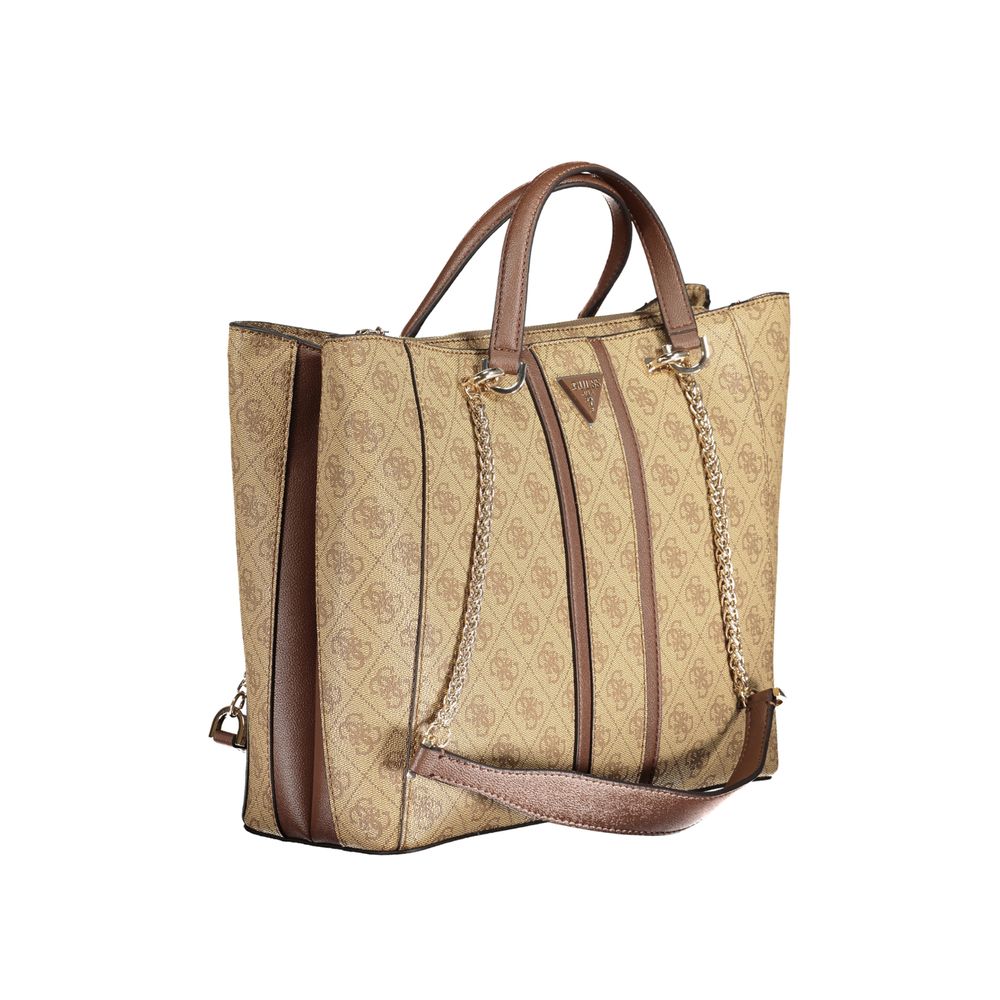 Guess Beige Polyethylene Handbag - Luksusmuotia Guess Jeans - Tutustu YVES JAVANNI® 