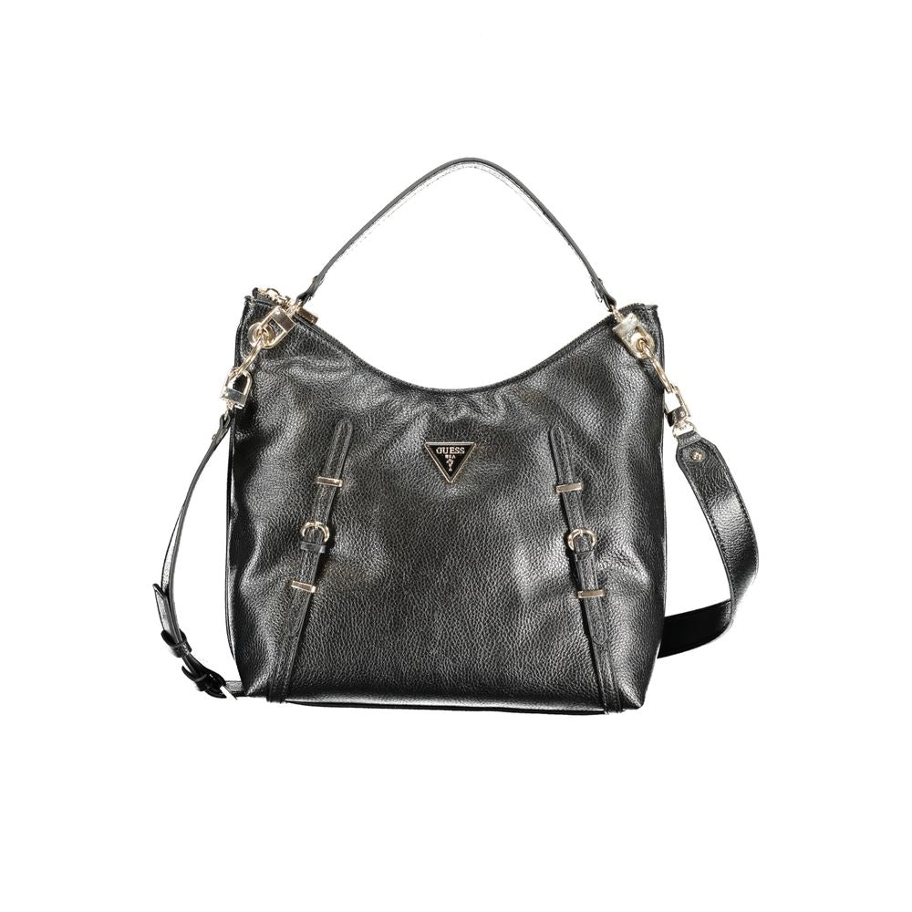 Guess Jeans Black Polyethylene Handbag - Luksusmuotia Guess Jeans - Tutustu YVES JAVANNI® 