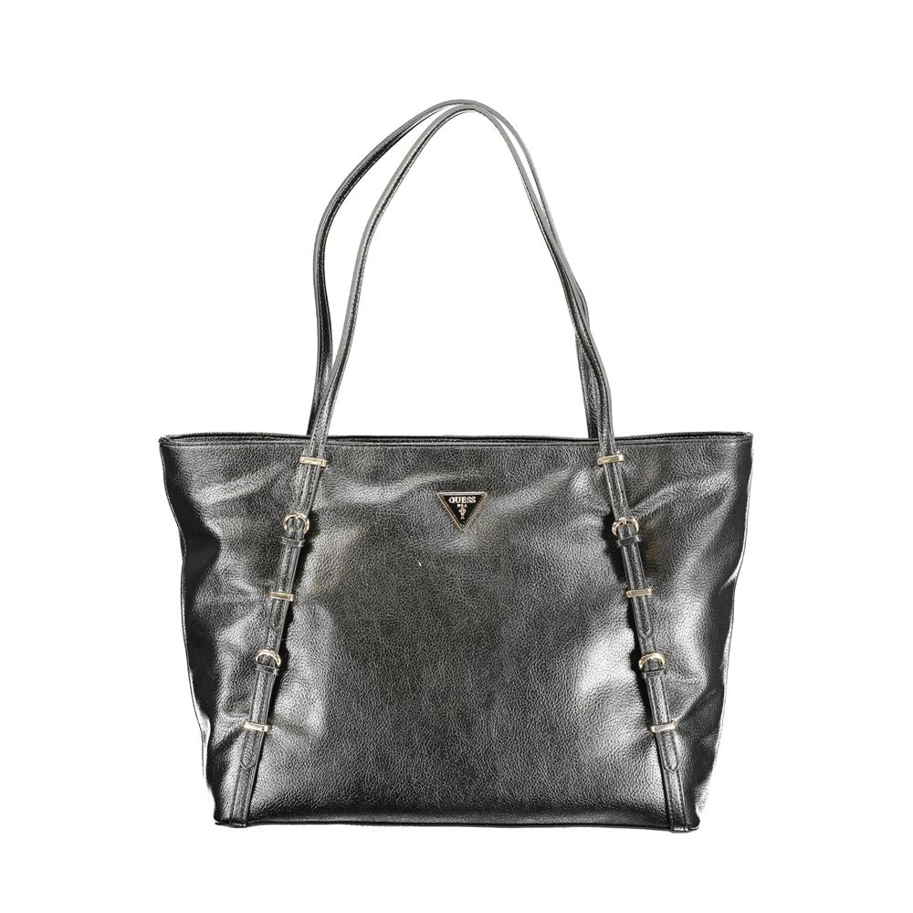 Guess Jeans Black Polyethylene Handbag - Luksusmuotia Guess Jeans - Tutustu YVES JAVANNI® 