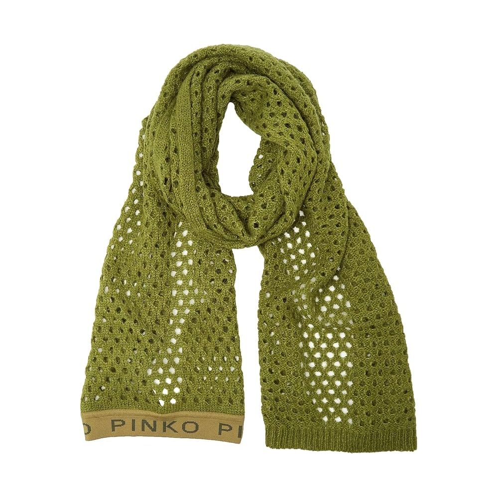 PINKO Green Acrylic Scarf - Luksusmuotia PINKO - Tutustu YVES JAVANNI® 