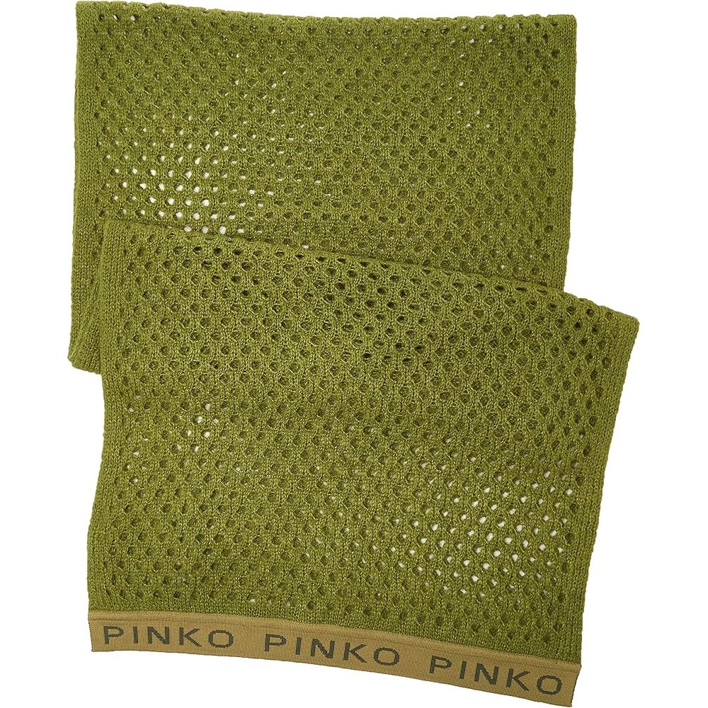 PINKO Green Acrylic Scarf - Luksusmuotia PINKO - Tutustu YVES JAVANNI® 