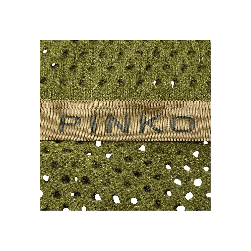 PINKO Green Acrylic Scarf - Luksusmuotia PINKO - Tutustu YVES JAVANNI® 