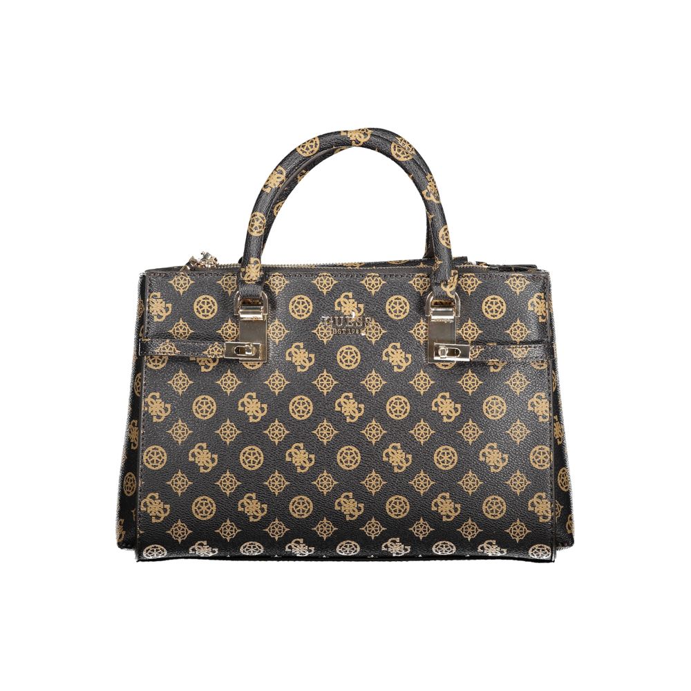 Guess Jeans Brown Polyethylene Handbag - Luksusmuotia Guess Jeans - Tutustu YVES JAVANNI® 