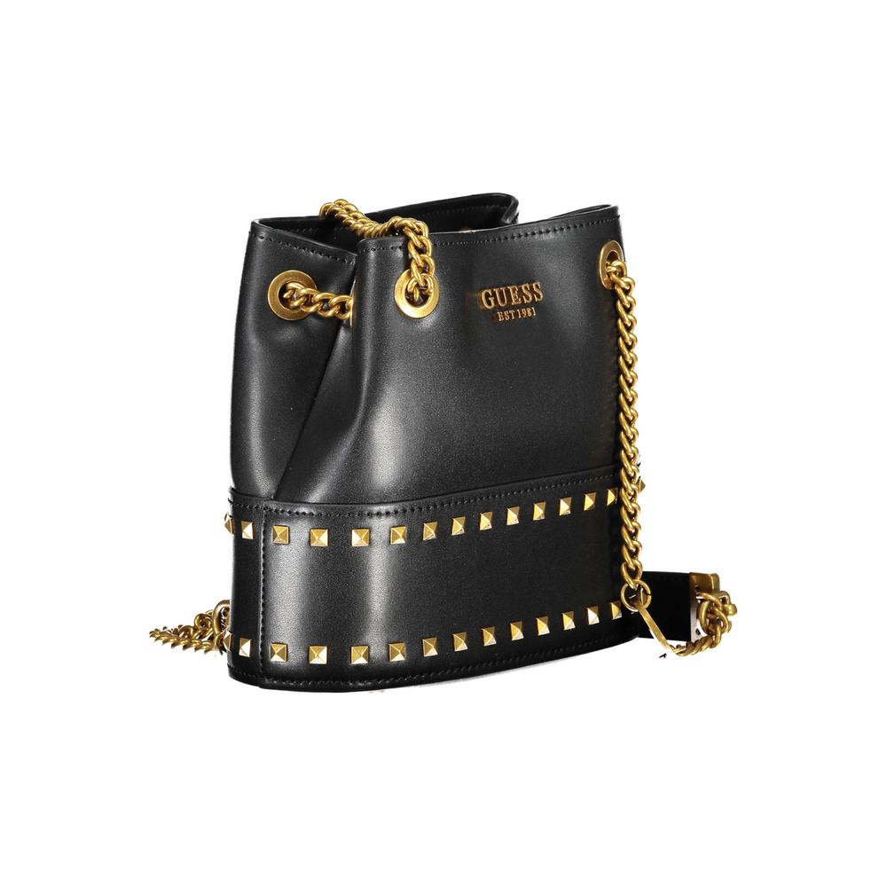 Guess Jeans Black Polyethylene Handbag - Luksusmuotia Guess Jeans - Tutustu YVES JAVANNI® 