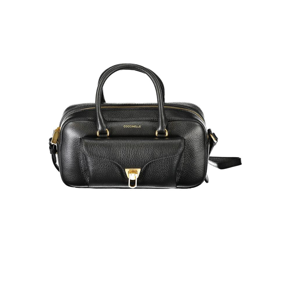 Coccinelle Black Leather Handbag - Luksusmuotia Coccinelle - Tutustu YVES JAVANNI® 