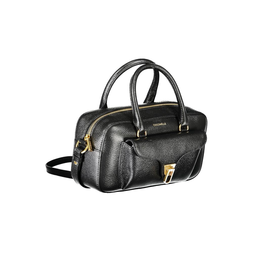 Coccinelle Black Leather Handbag - Luksusmuotia Coccinelle - Tutustu YVES JAVANNI® 