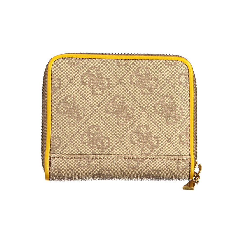 Guess Chic Sunshine Yellow Zip Wallet - Luksusmuotia Guess Jeans - Tutustu YVES JAVANNI® 