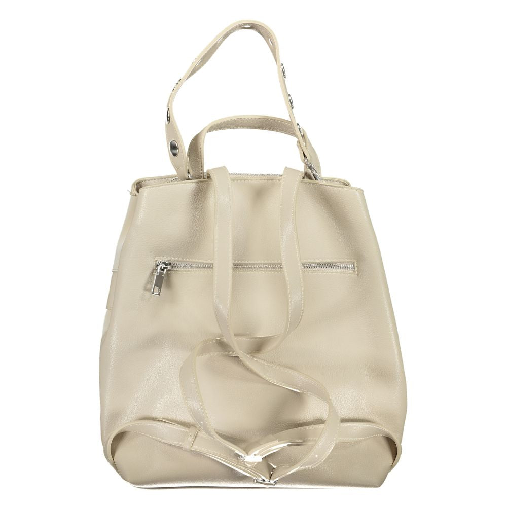 Desigual Beige Polyethylene Backpack - Luksusmuotia Desigual - Tutustu YVES JAVANNI® 