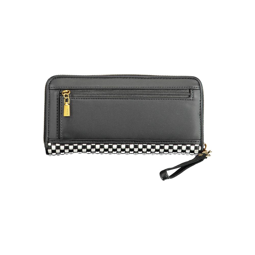 Guess Sleek Black Polyethylene Wallet with Contrasting Details - Luksusmuotia Guess Jeans - Tutustu YVES JAVANNI® 