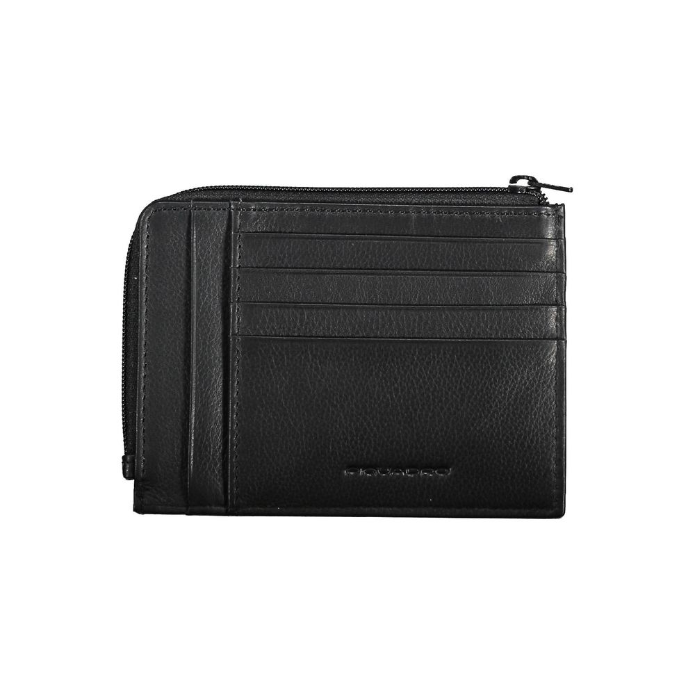 Piquadro "Black Leather Men Wallet" - Luksuslaukut ja asusteet Piquadro - Tutustu YVES JAVANNI® 