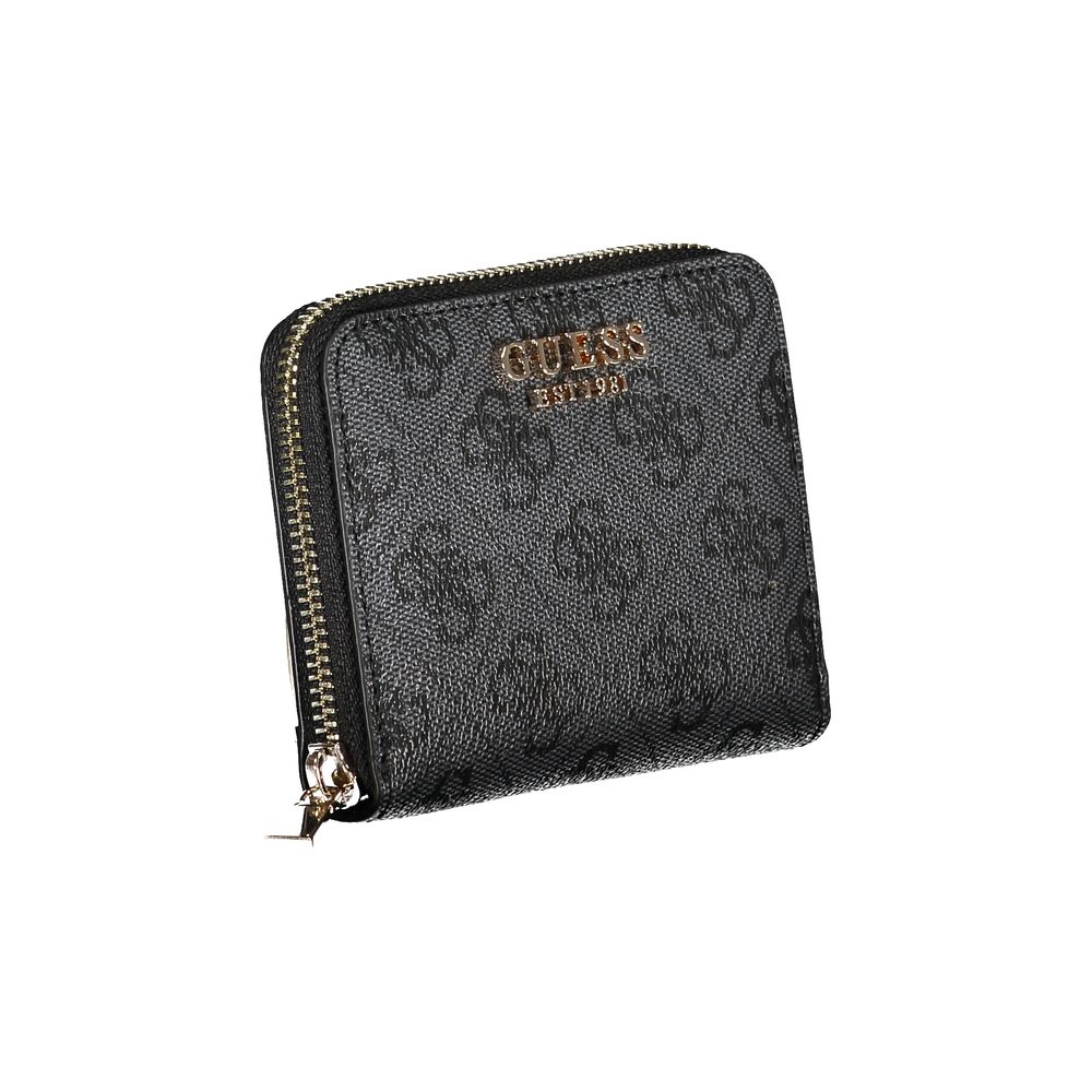 Guess Jeans Elegant Black Polyethylene Wallet with Logo Detail - Luksusmuotia Guess Jeans - Tutustu YVES JAVANNI® 