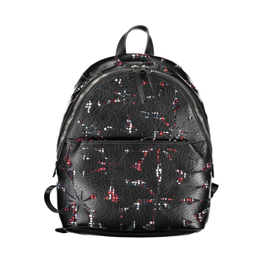 Desigual Chic Black Backpack with Contrasting Details - Luksusmuotia Desigual - Tutustu YVES JAVANNI® 