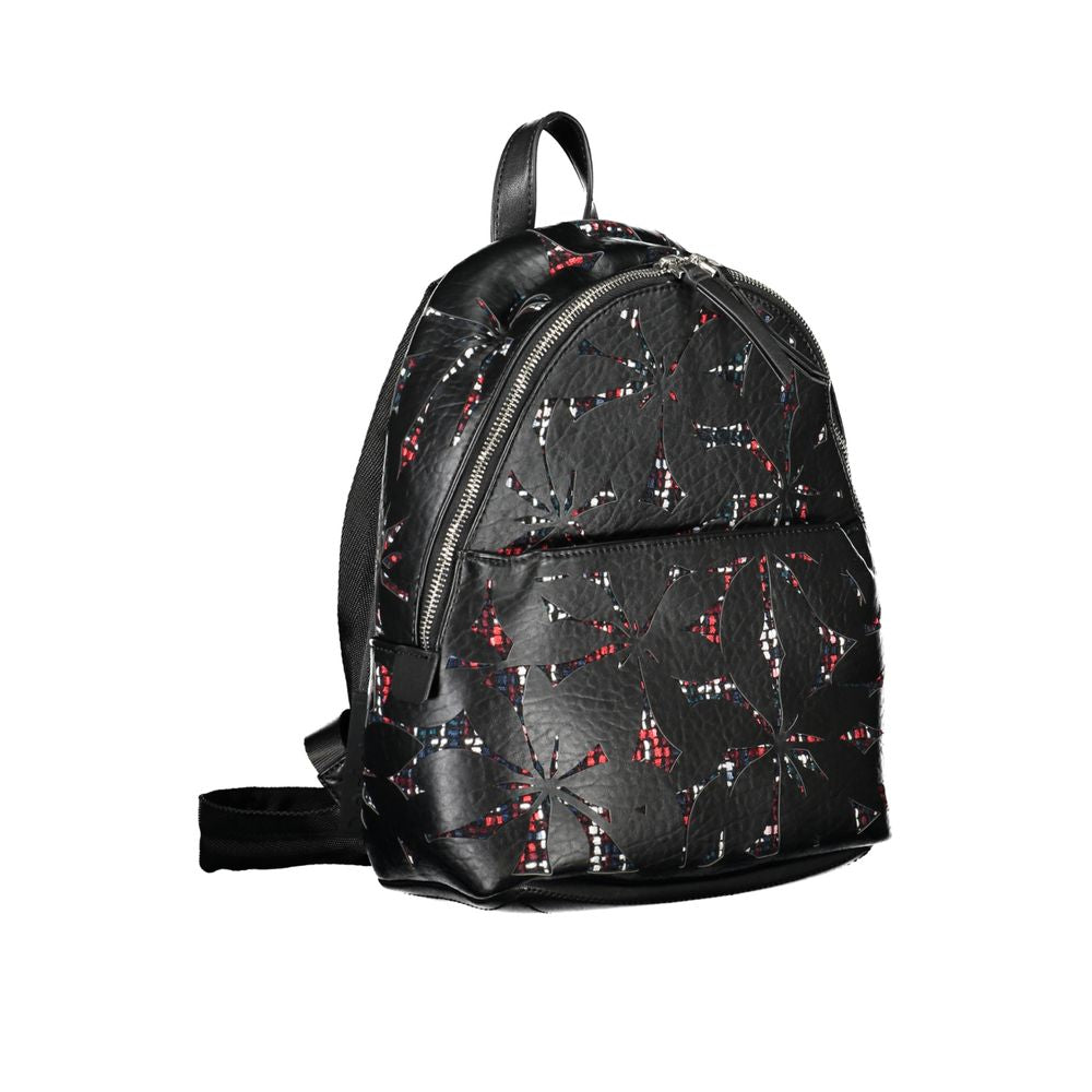 Desigual Chic Black Backpack with Contrasting Details - Luksusmuotia Desigual - Tutustu YVES JAVANNI® 