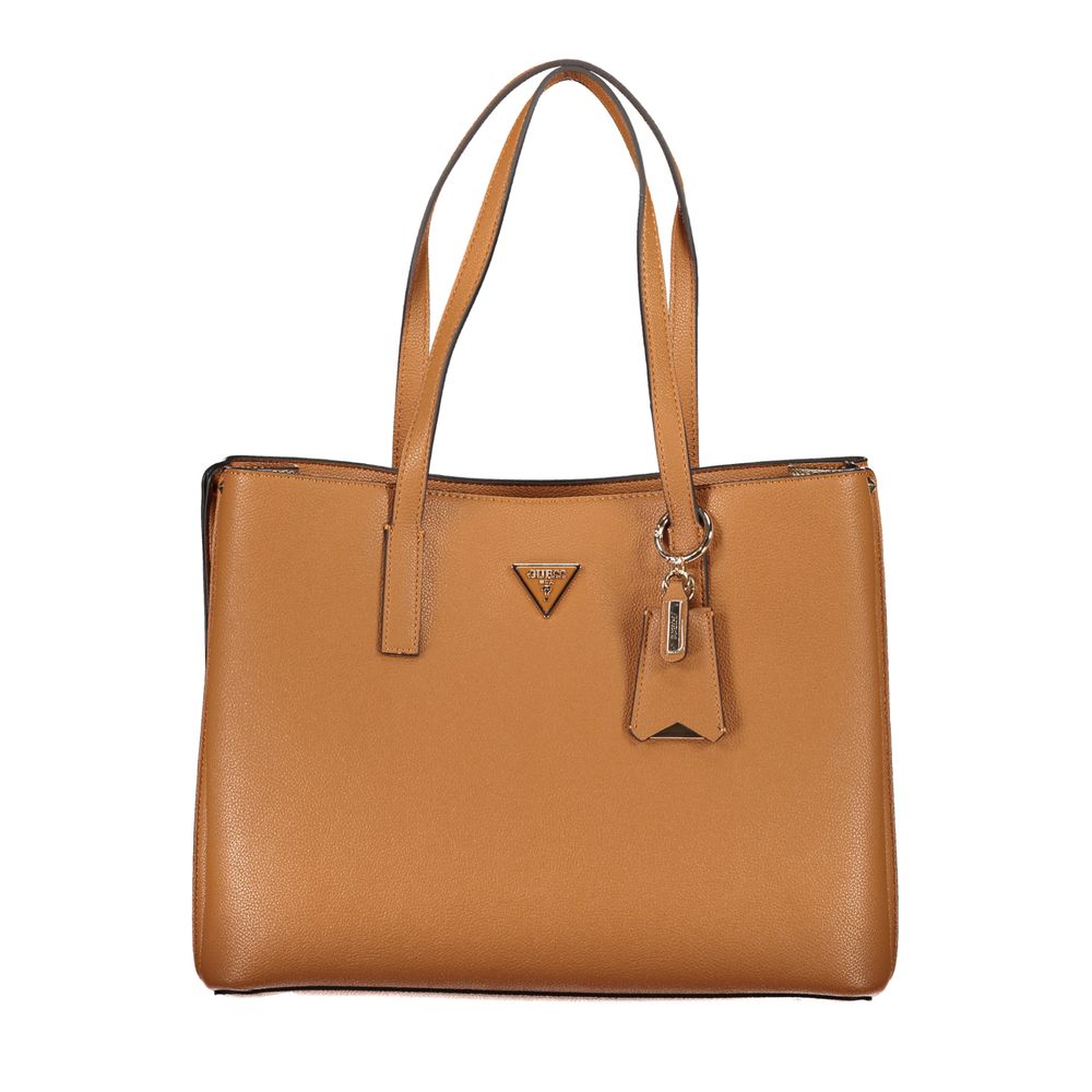 Guess Brown Polyethylene Handbag - Luksusmuotia Guess Jeans - Tutustu YVES JAVANNI® 